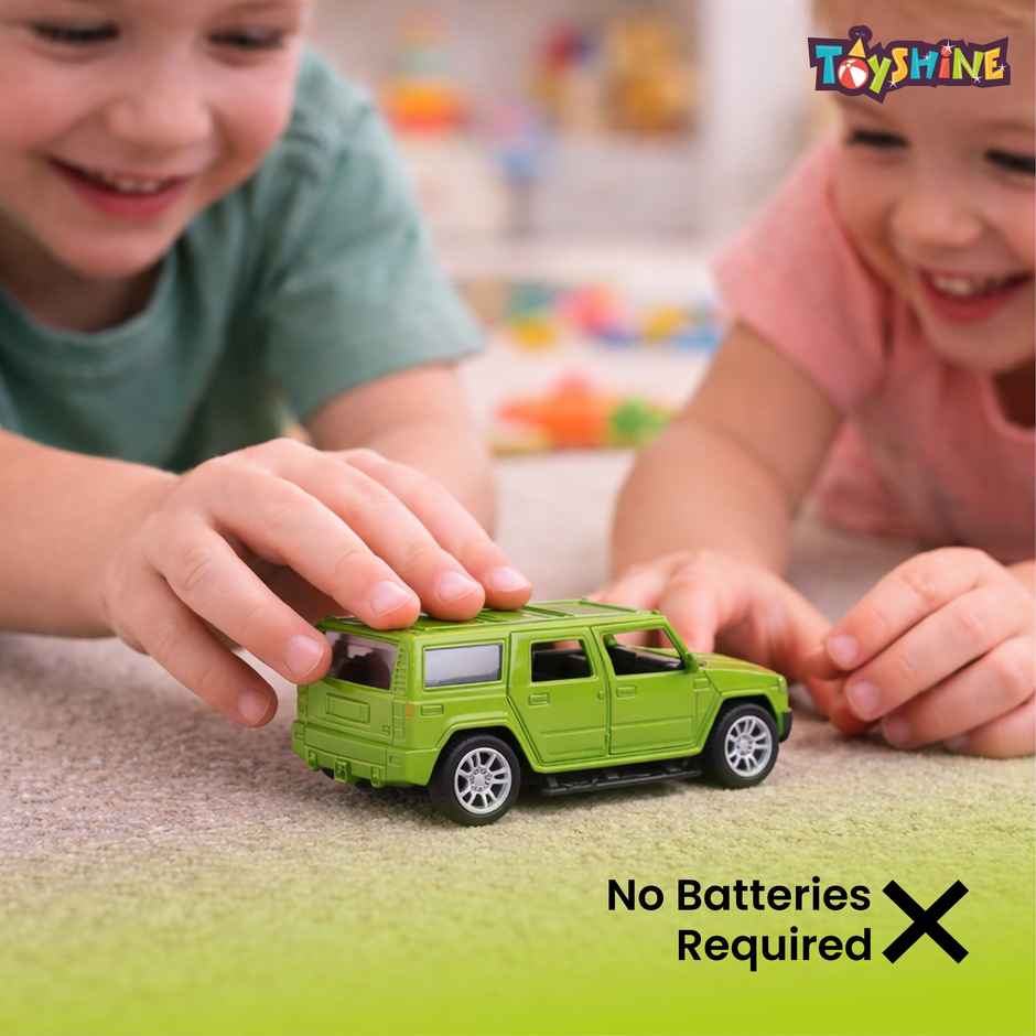 Toyshine 1:32 Scale Die Cast Racing H2 Model Vehicle Toy Car With Pull Back Function, Green
