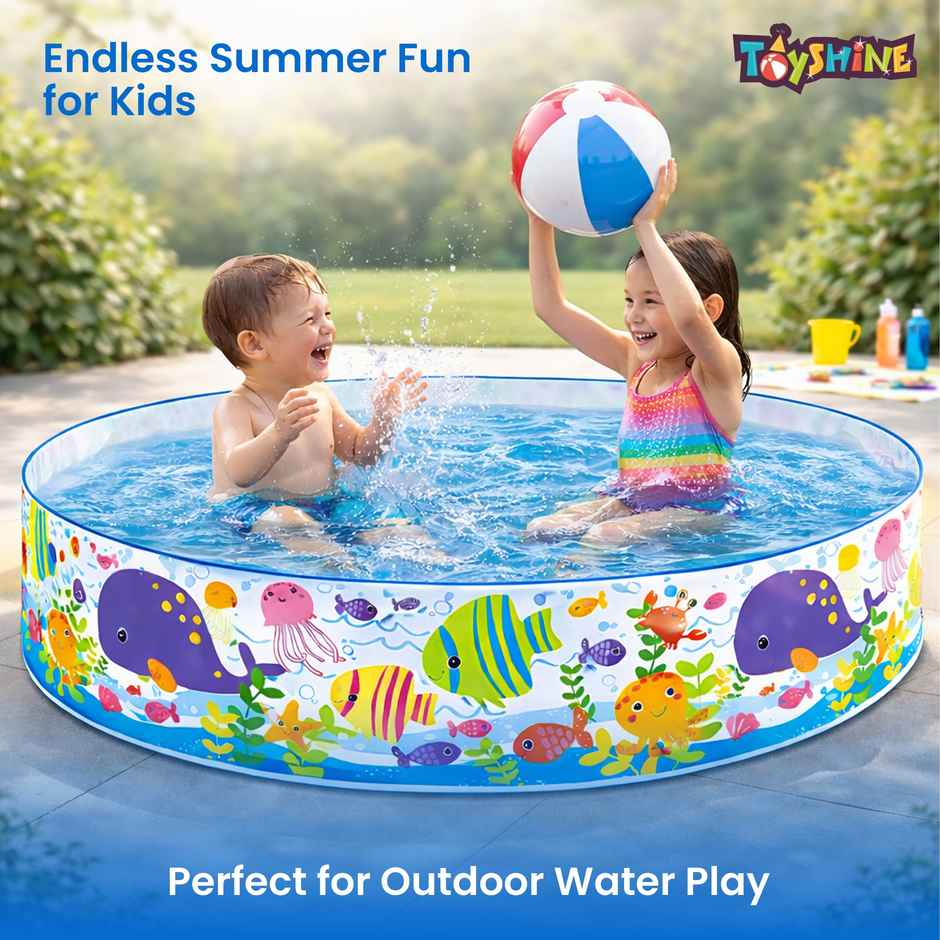 Toyshine Intex 4 Feet Kids Pool (Multicolour, 3-6 Years)