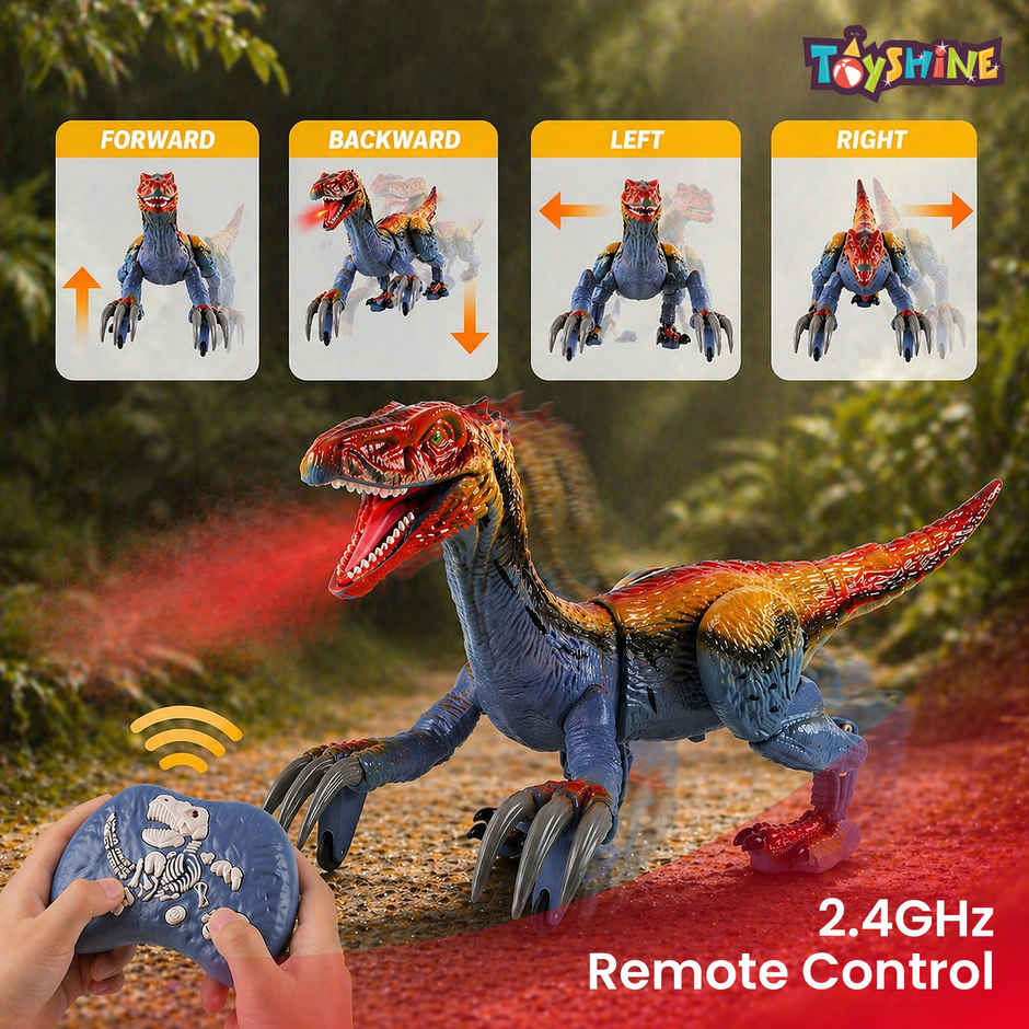 Toyshine Rc Therizinosaurus Dinosaur Toy With Lights and Sound | 3-12 Years