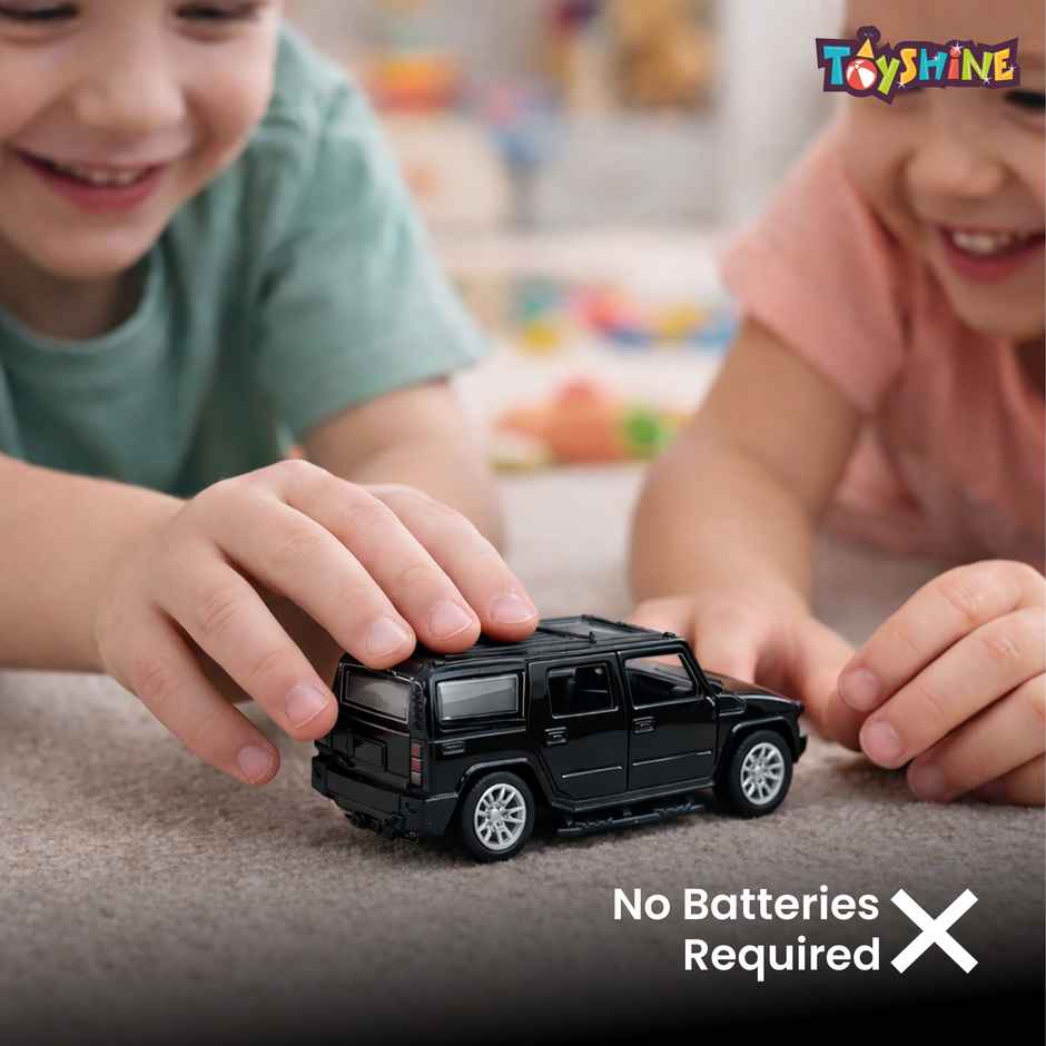 Toyshine 1:32 Scale Die Cast Racing H2 Model Vehicle Toy Car With Pull Back Function, Black
