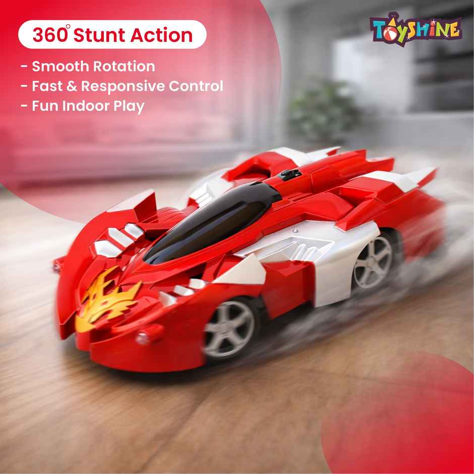 Toyshine Gravity Defying Rc Car Wall Climbing Remote Control Anti Ceiling Racing Toy - Assorted