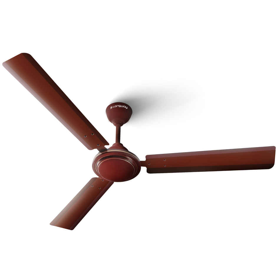 Longway Nexa P1 1200 mm/48 inch Ultra High Speed 3 Blade Anti Dust Star Rated Ceiling Fan, Brown