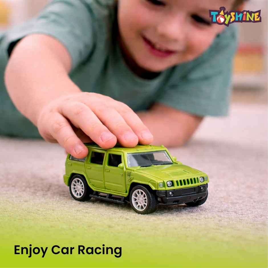 Toyshine 1:32 Scale Die Cast Racing H2 Model Vehicle Toy Car With Pull Back Function, Green