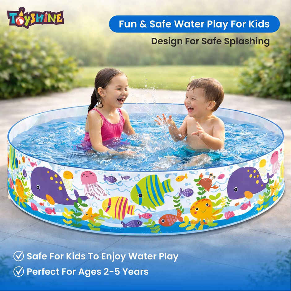 Toyshine Intex 4 Feet Kids Pool (Multicolour, 3-6 Years)