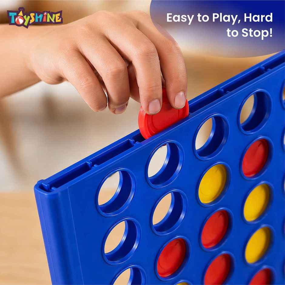 Toyshine 4 In A Row Connect Exciting Strategy Game For 2 Players Indoor Family Fun Game | 3+ Years