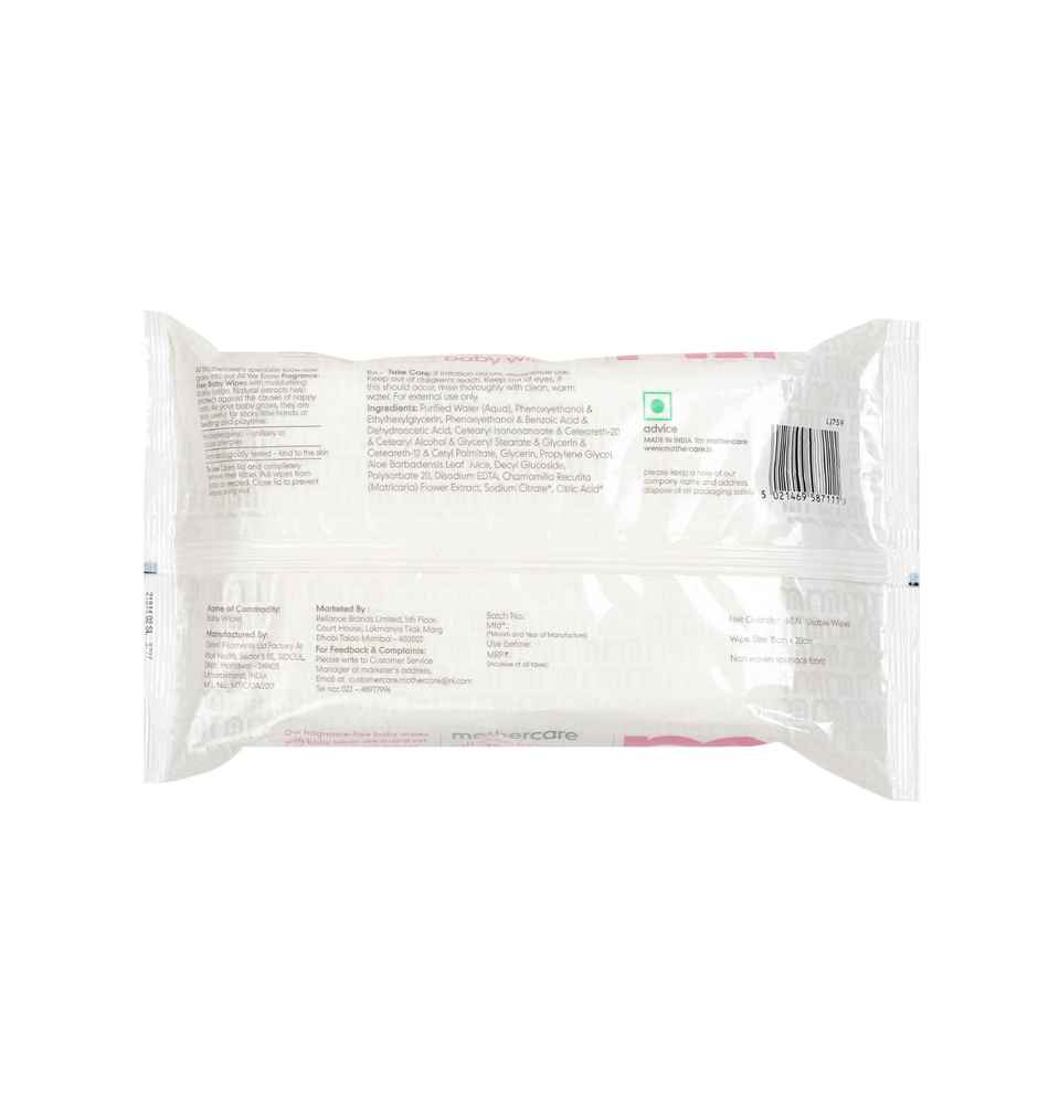 Mothercare All We Know Non-Fragranced Baby Wipes Pack Of 60