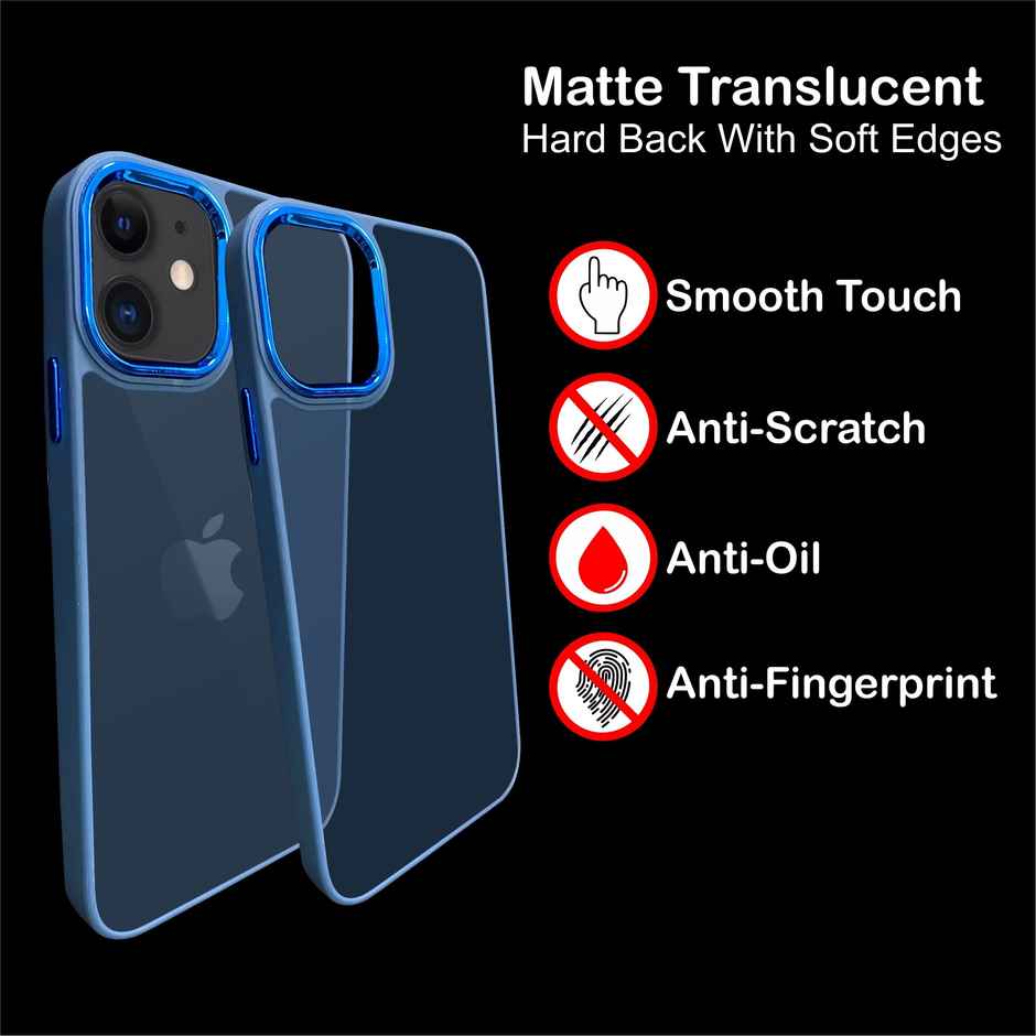 Artistque Case for Iphone 12 Back Cover - colored Frosted Stylish Cover