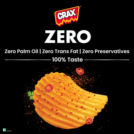 Crax Zero Masala Punch Potato Chips Snacks - No Palm Oil