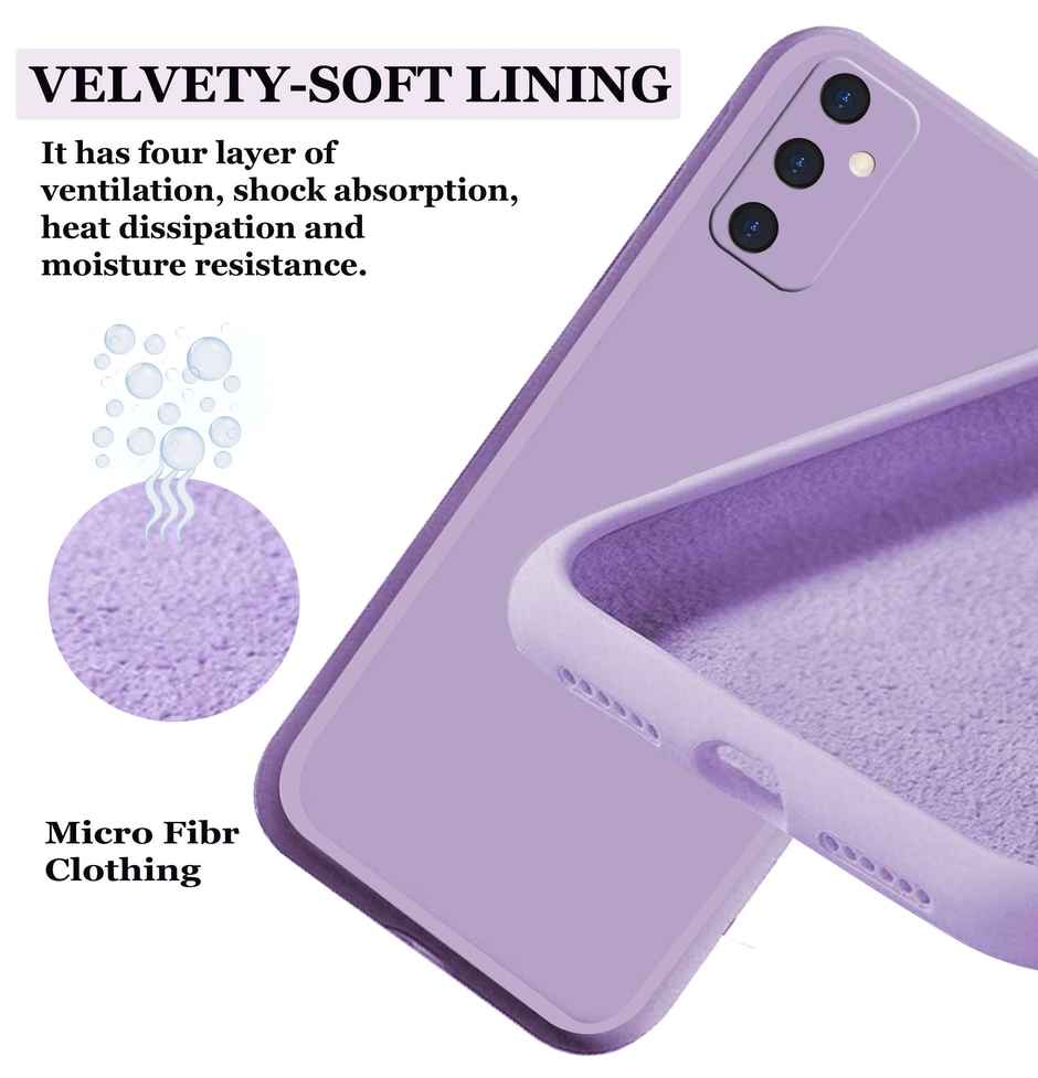 Artistque Case For Samsung Galaxy M14 5G Back Cover - Plain Liquid Silicone Cover