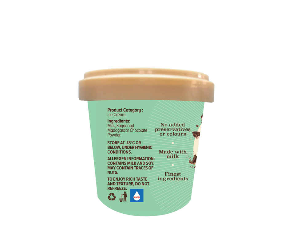 NIC Madagascar Ice Cream Tub | Preservative Free | No Artificial Flavors