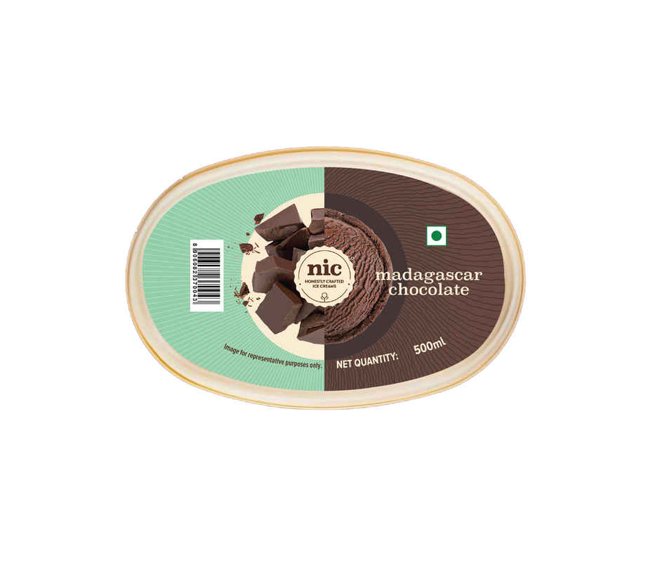 NIC Madagascar Ice Cream Tub | Preservative Free | No Artificial Flavors