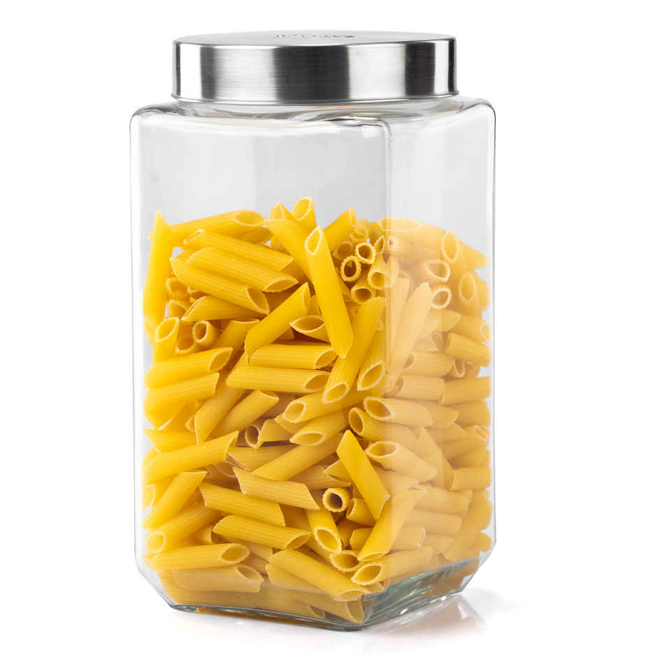 Agaro Elegant Glass Jar | Storage Glass Container, Kitchen Organiser, Multipurpose Jar - 2.25 L