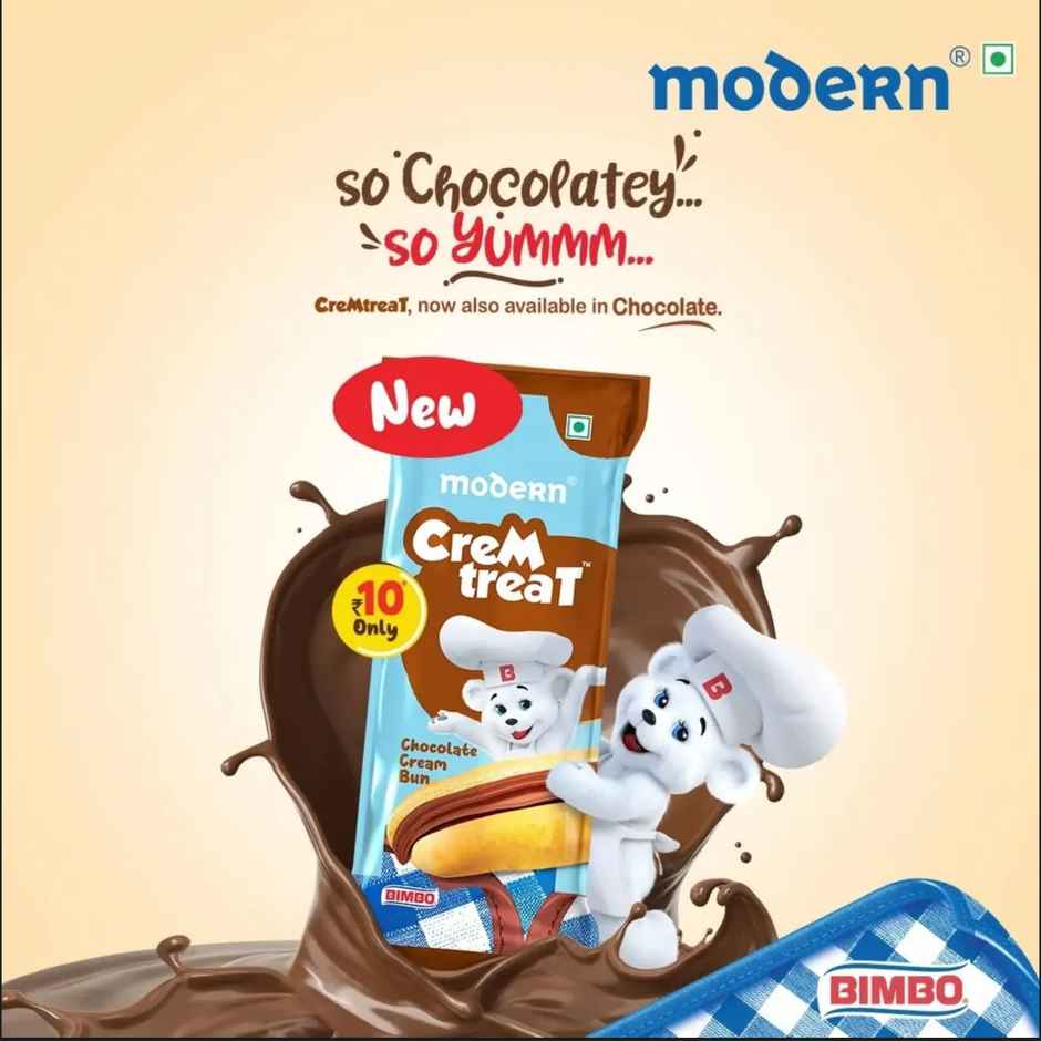 Modern Cremtreat Chocolate Cream Bun