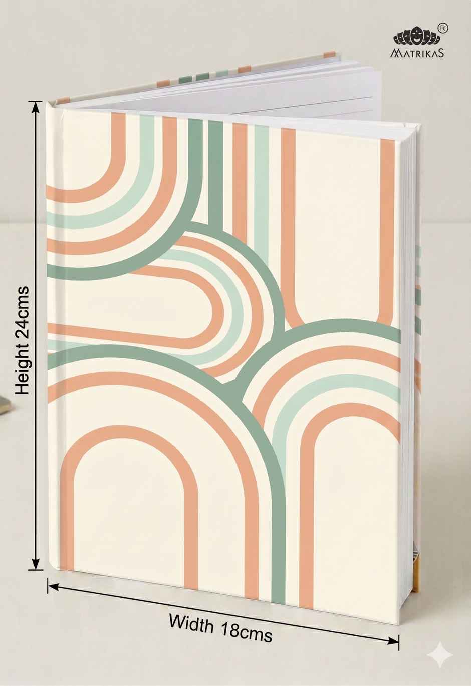 Matrikas Panache 3 Subject Notebook| Ruled|Hardbound | B5 Size | 240 Pages