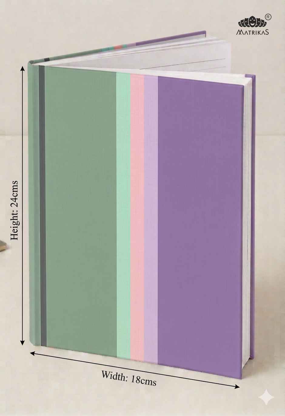 Matrikas Panache 3 Subject Notebook | Ruled|Hardbound | B5 Size | 240 Pages