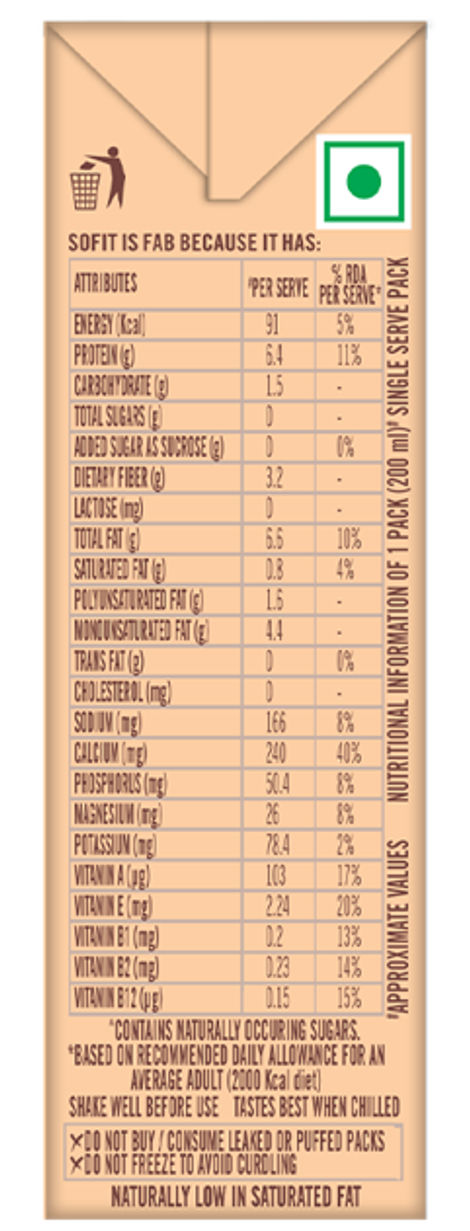Sofit Unsweetened Almond Milk