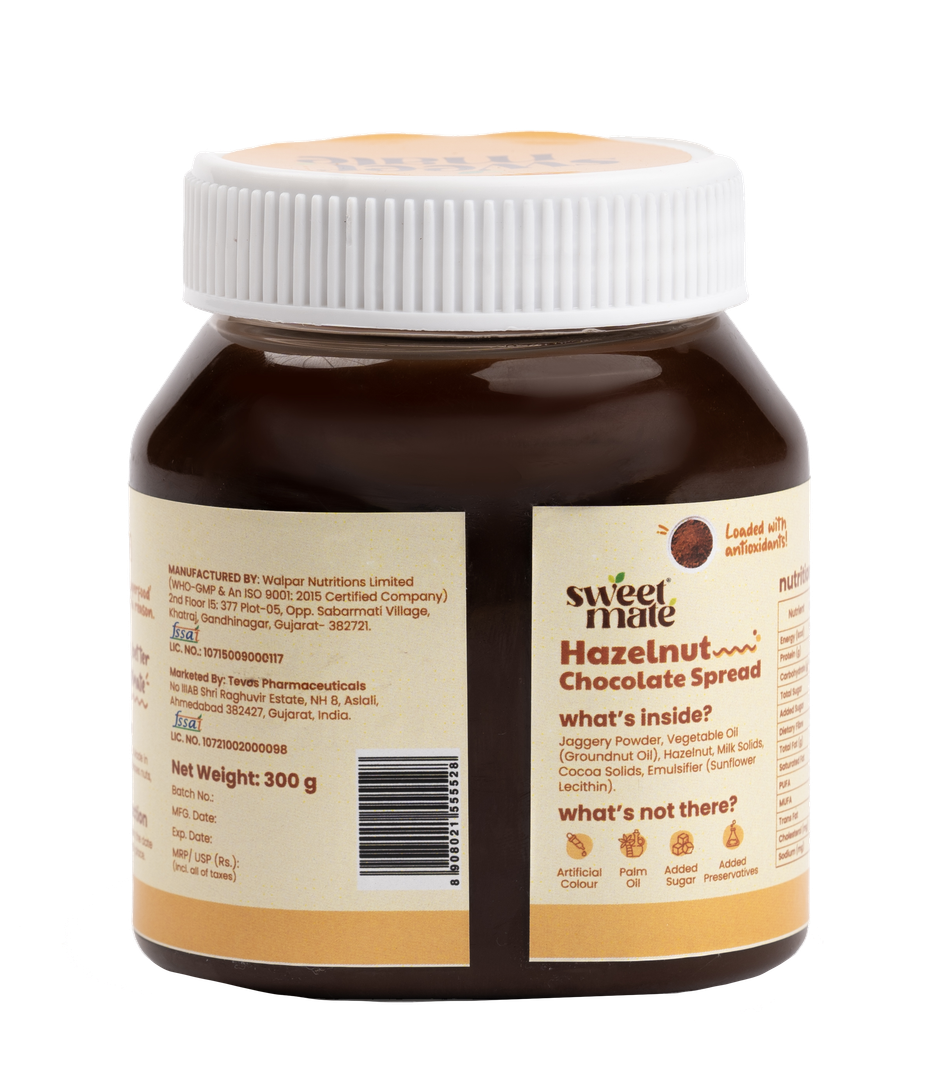Sweetmate Sugar Free Hazelnut Chocolate Spread
