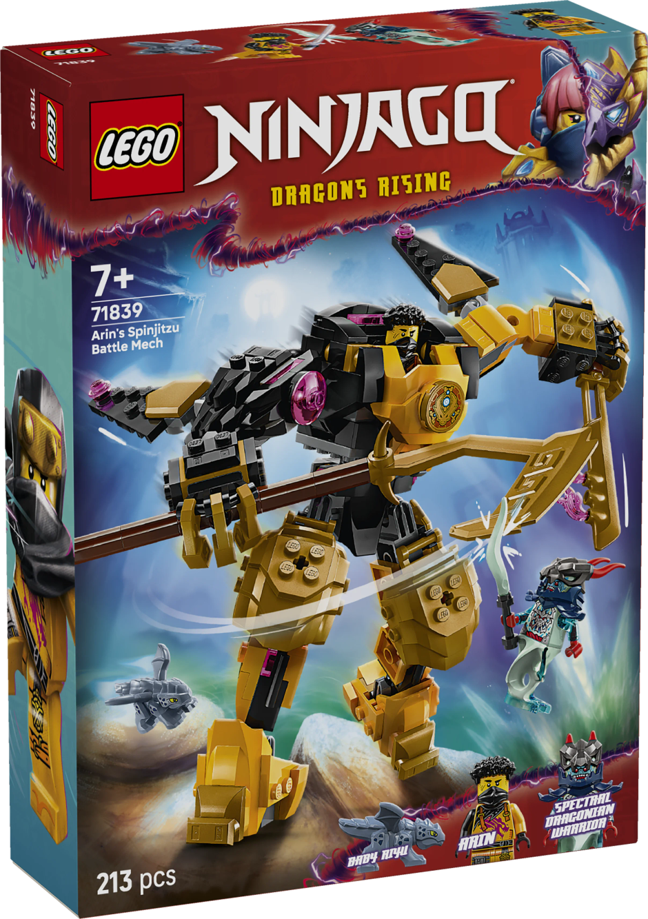 LEGO NINJAGO Arins Spinjitzu Battle Mech Toy Set 71839