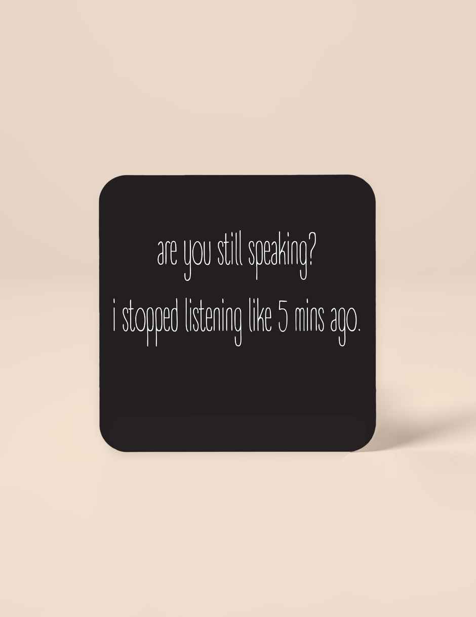 Mad Over Print Still Speaking - Table Decor for Office Desk, Home