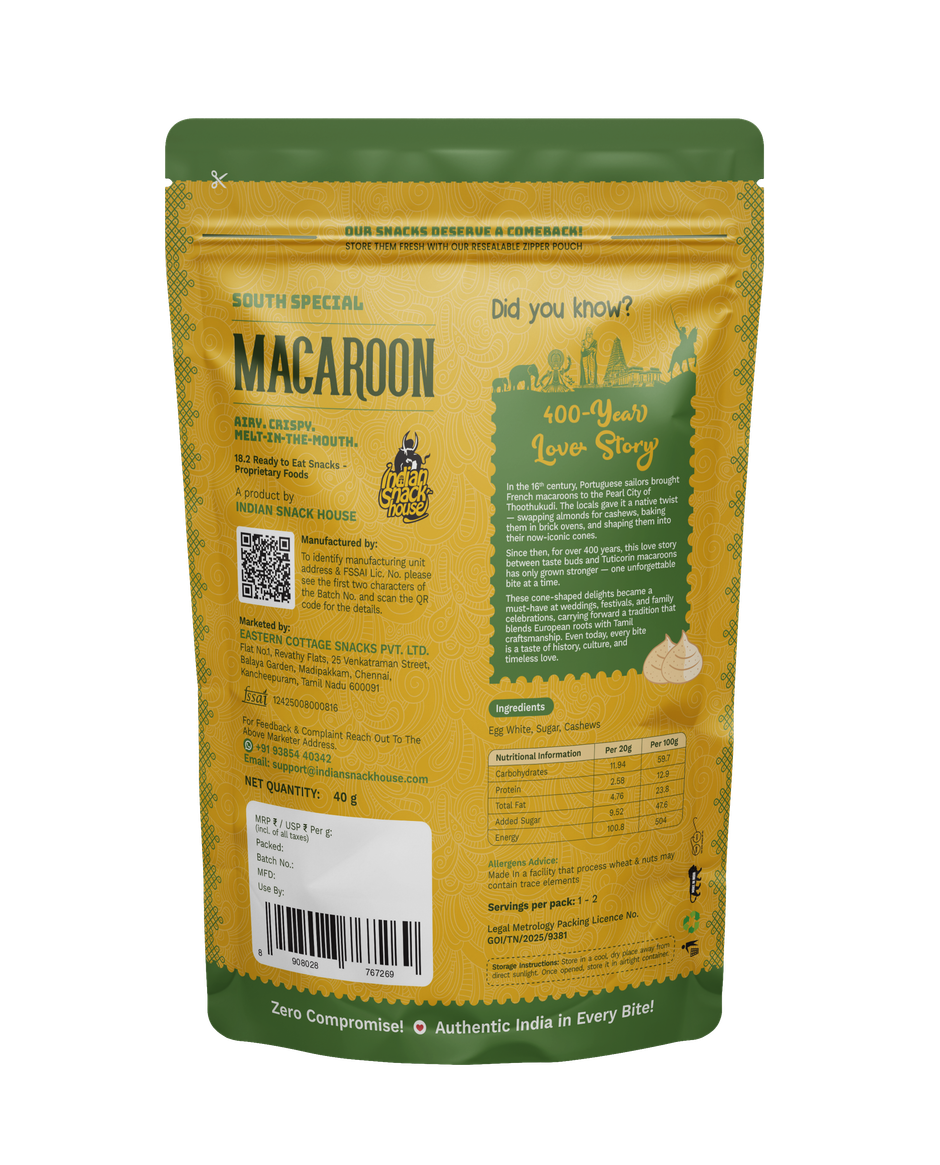 Tuticorin Thoothukudi Cashew Macaroons