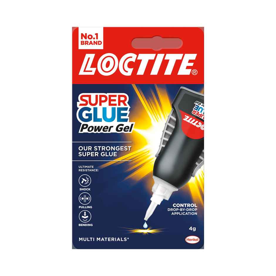 Loctite Super Glue Power Gel | Non-Drip Formula For Vertical Use | Strong Clear Glue