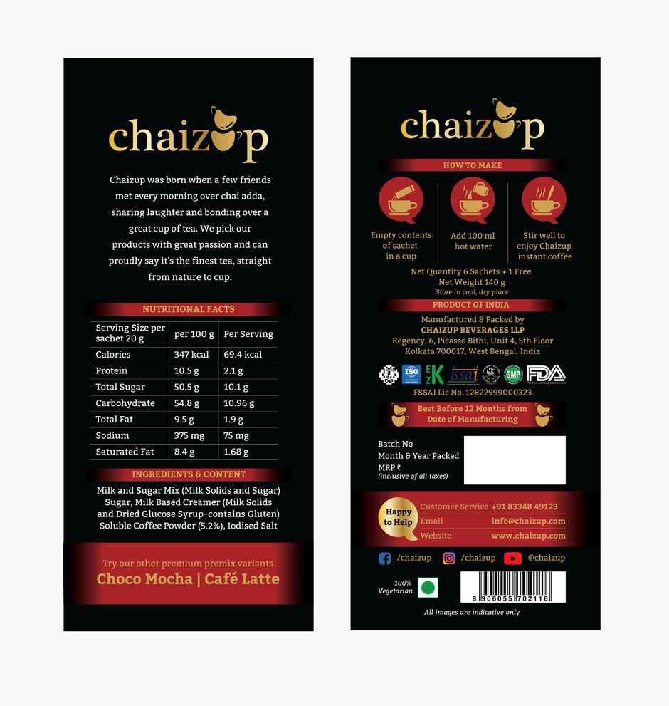 Chaizup Instant Coffee Cappuccino