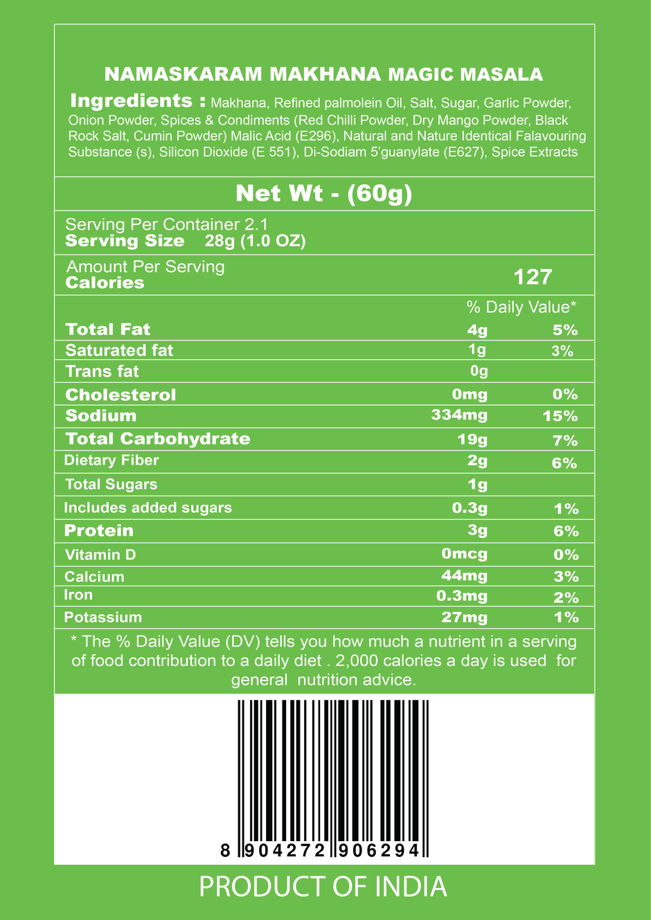 Namaskaram Makhana Magic Masala