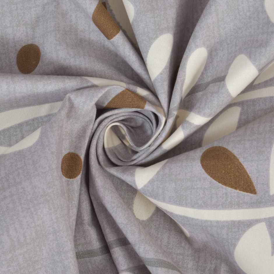 BAY6 Polyester Window Curtains | Set of 2 | 5x4 ft | Grey