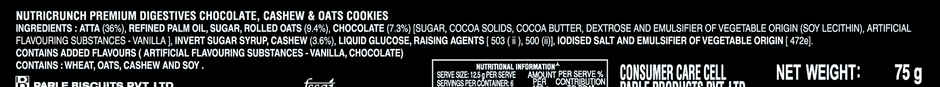Parle Nutricrunch Choc Cashew & Oat