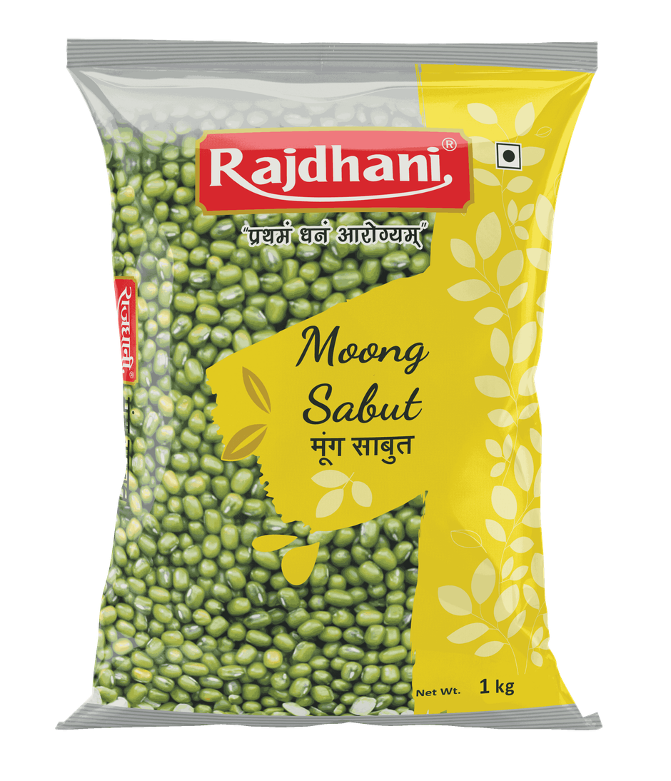 Rajdhani Unpolished Green Moong Dal Sabut / Whole