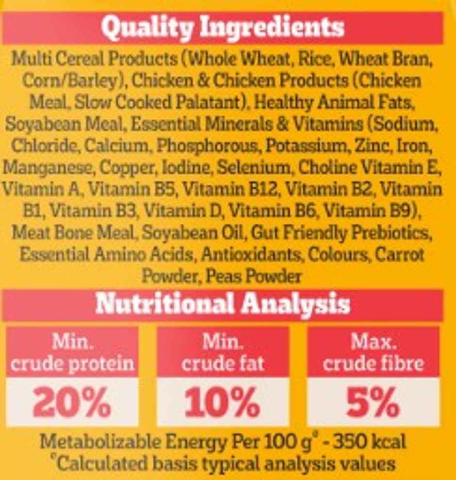 Pedigree Adult Dry Dog Food Chicken and Vegetables