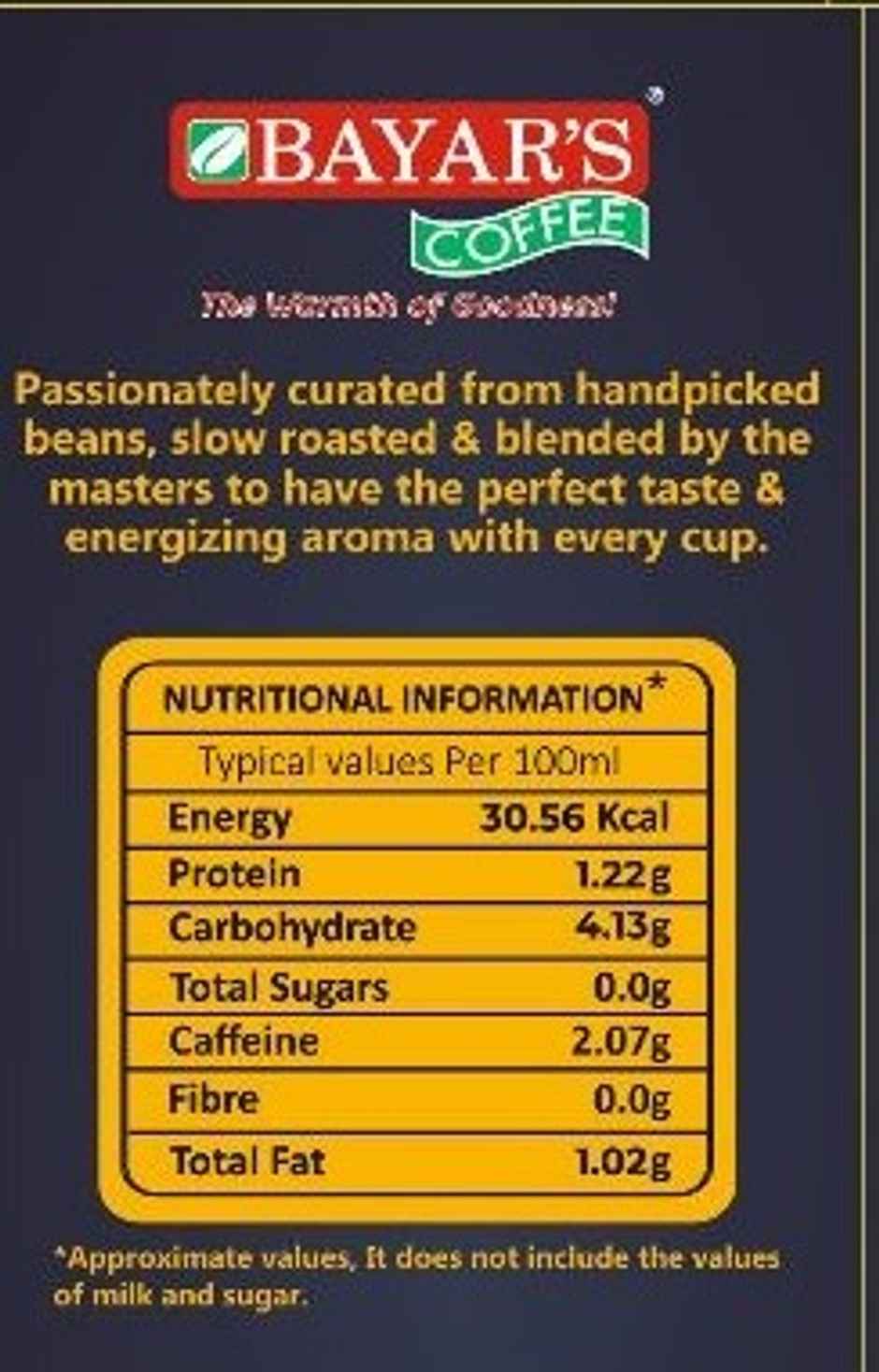 Bayar's coffee delight liquid filter coffee