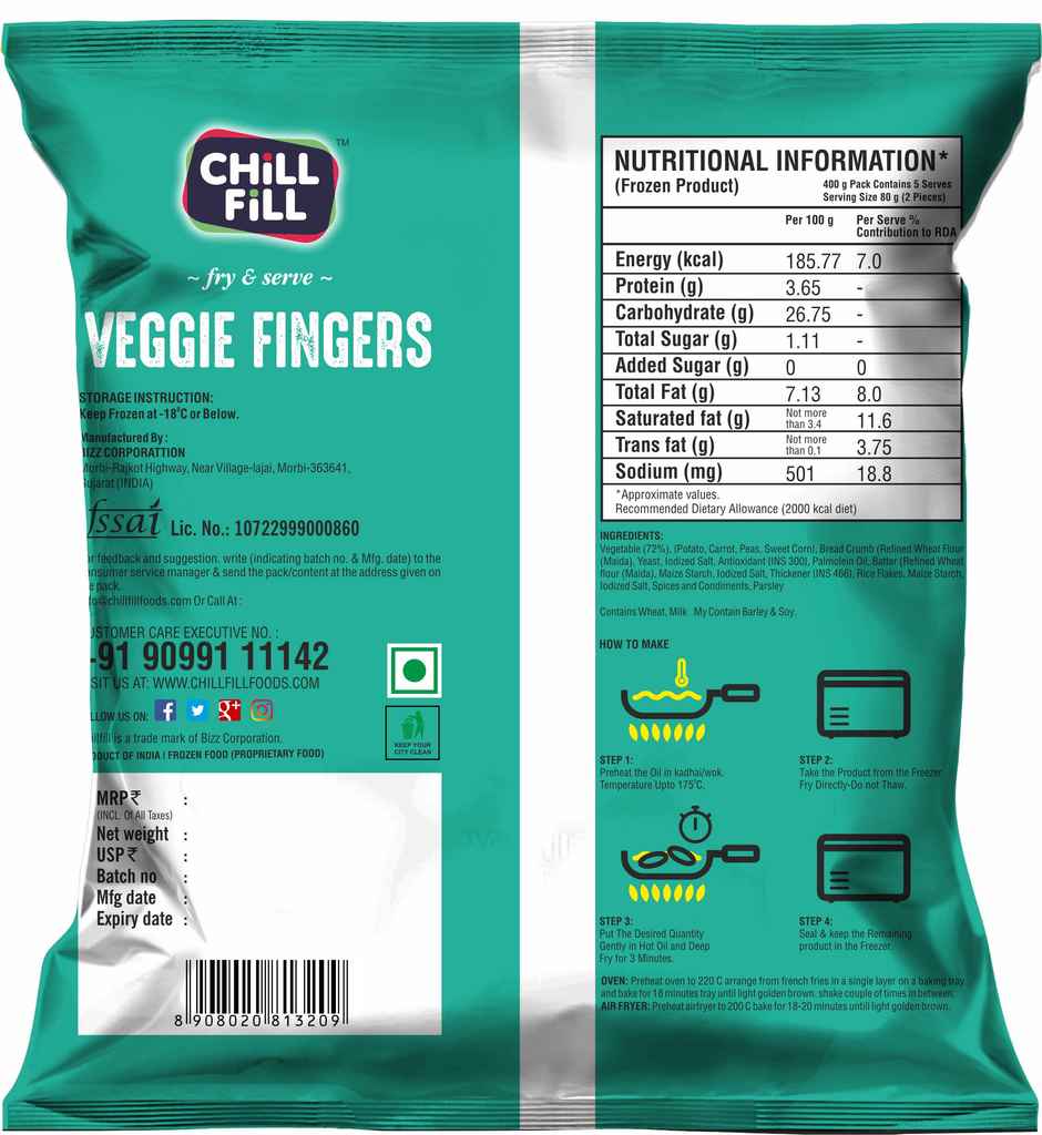 Chillfill VEGgie Fingers