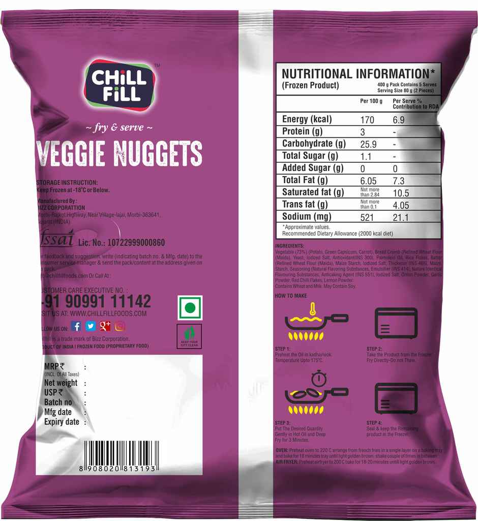 Chillfill VEGgie Nuggets