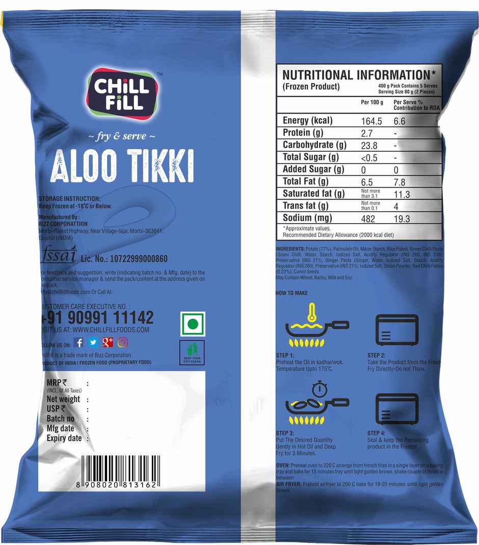 Chillfill Aloo Tikki