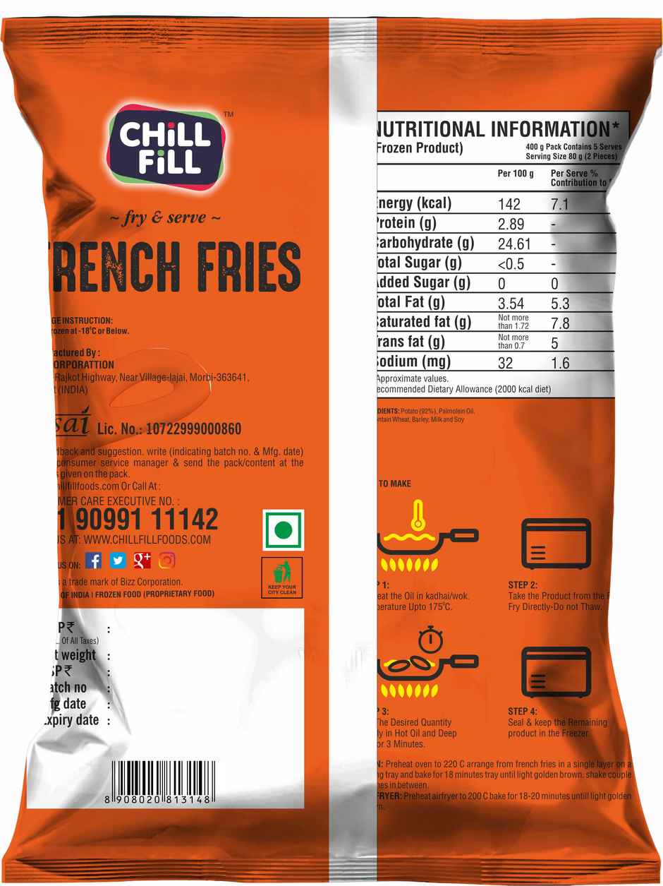 Chillfill French Fries