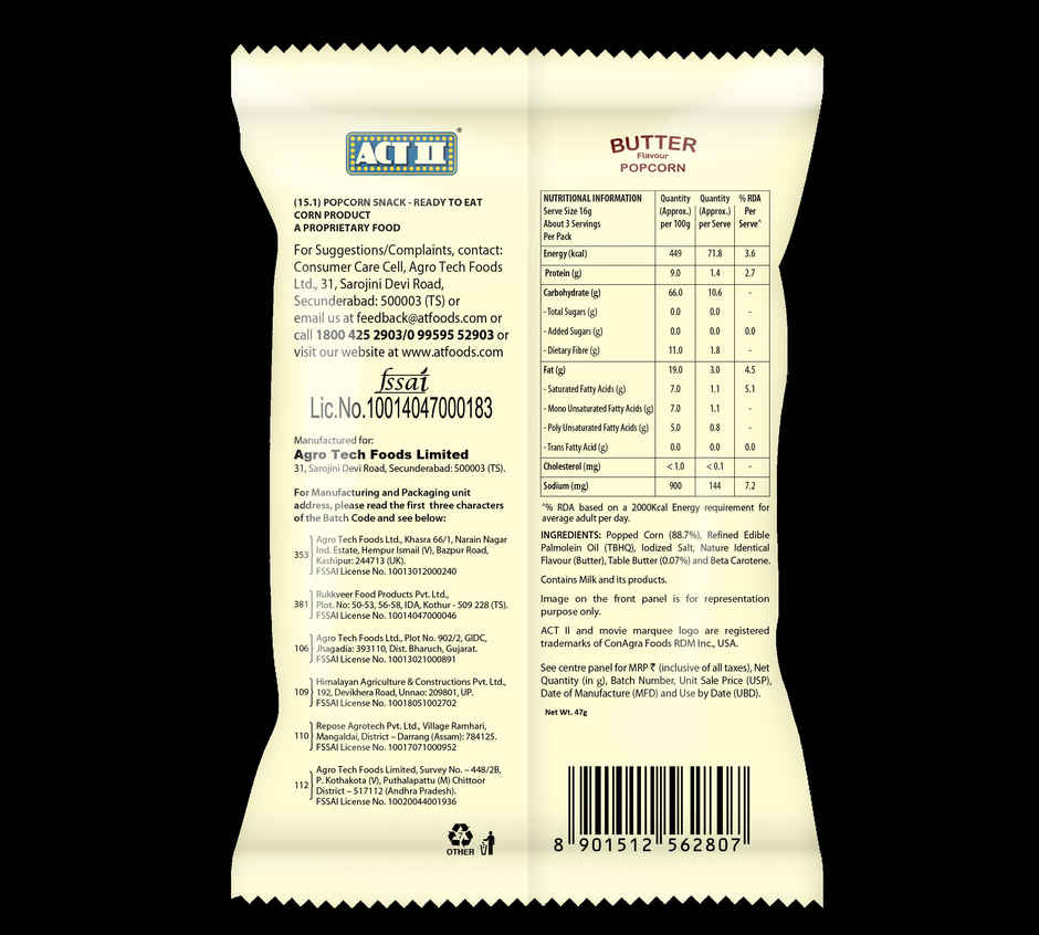 Act II Ready to Eat Popcorn | Butter Popcorn