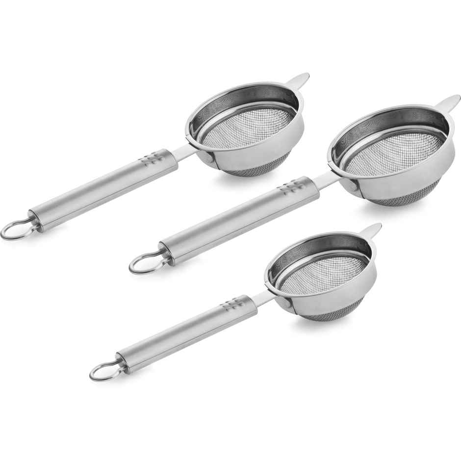 Classic Essentials Stainless Steel Tea Strainer Pack of 3