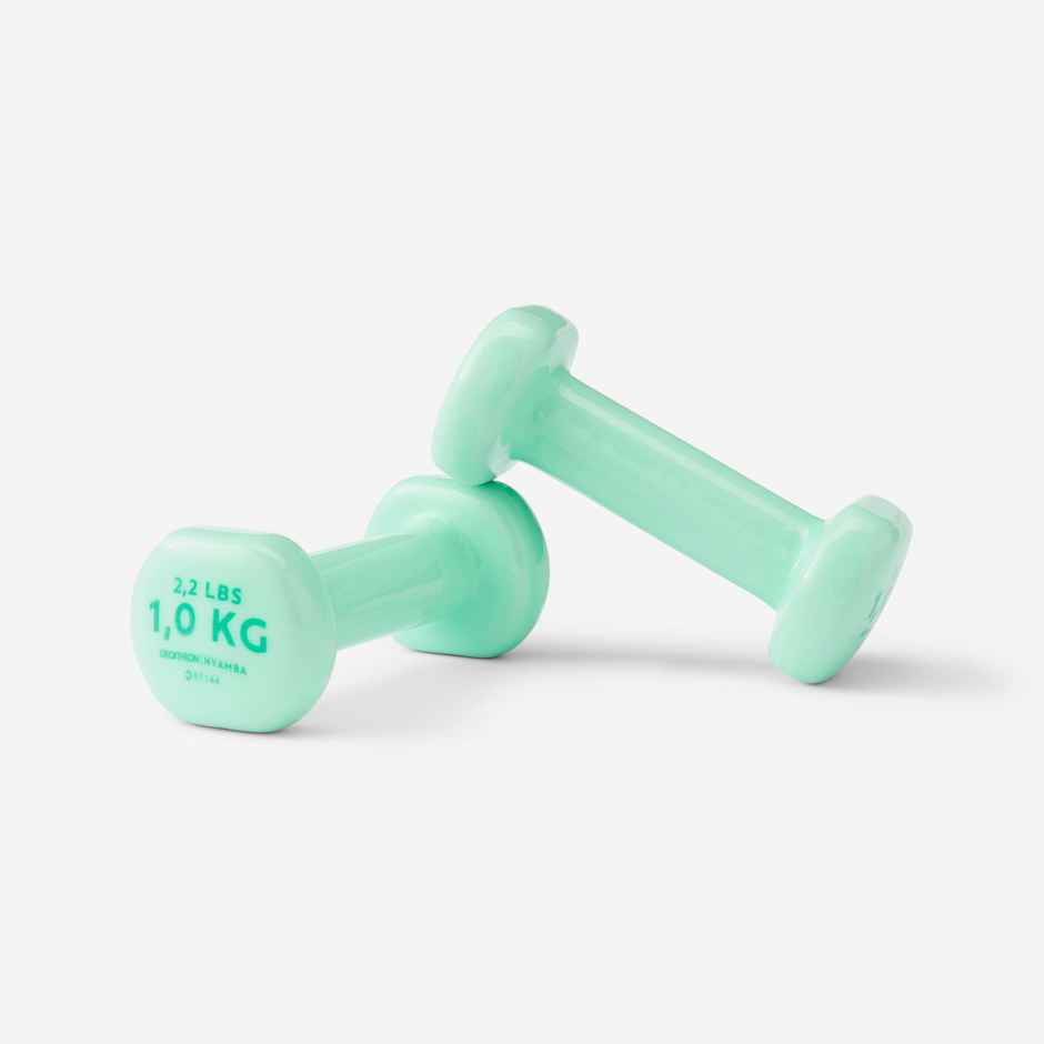 Decathlon Domyos Dumbbell Set | Green | 2 kg