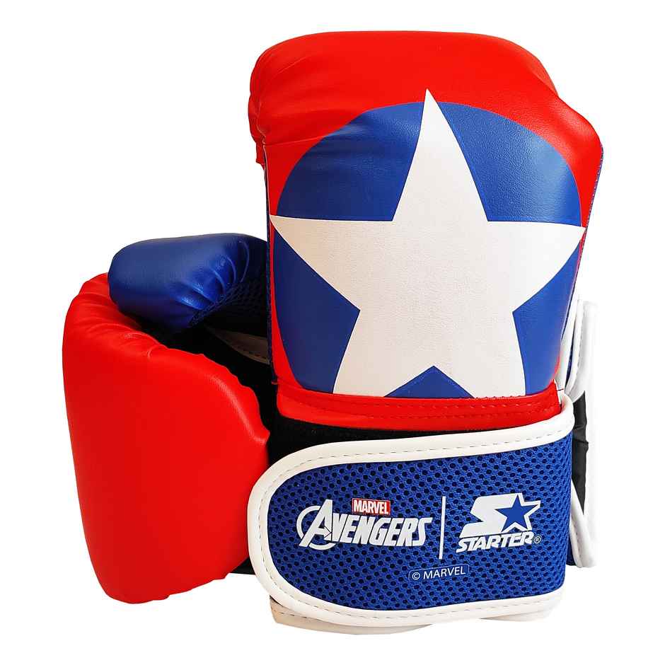Hamleys Starter Captain America Boxing Glove And Focus Pad Multicolour, 3Y+