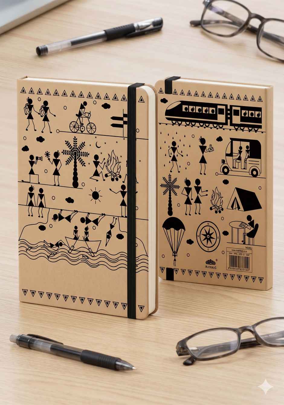 Matrikas Warli Journal | Ruled | Hardbound | B5 Size | 224 Pages