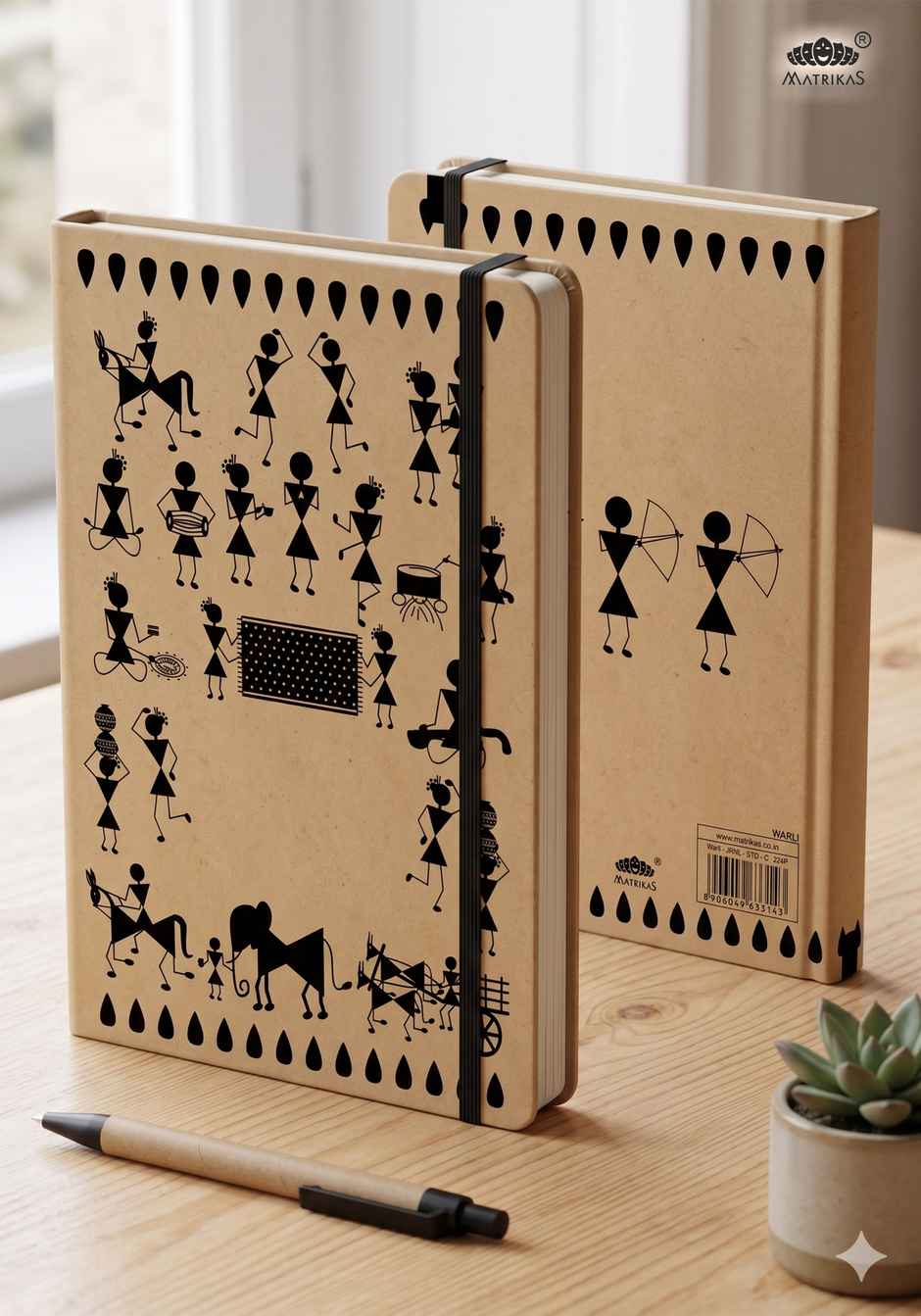 Matrikas Warli Journal | Ruled | Hardbound | B5 Size | 224 Pages