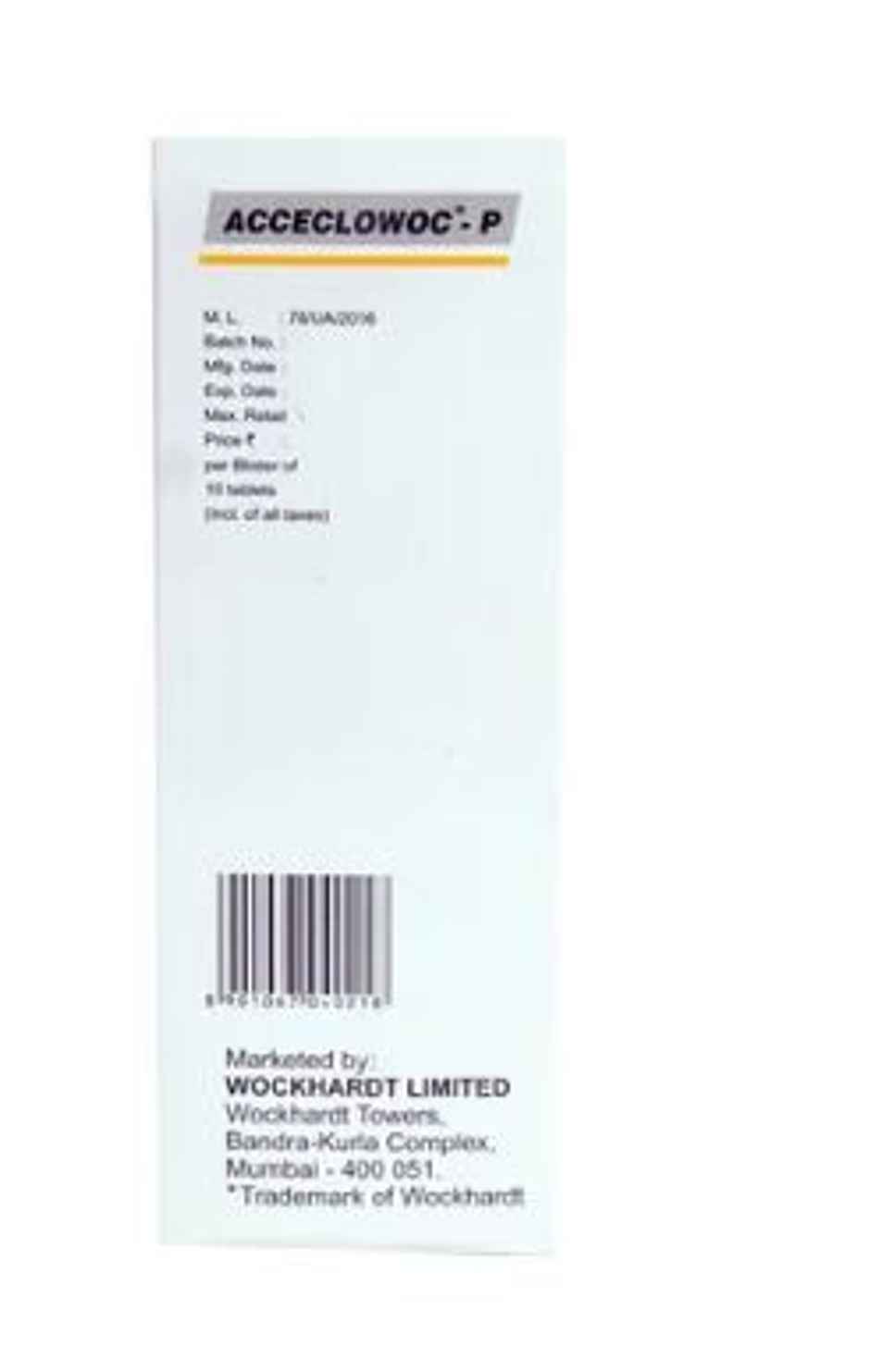 Acceclowoc-P Tablet