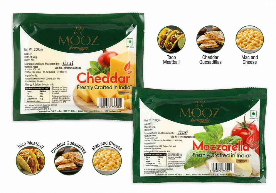 Mooz Mozzarella Pizza Cheese | Pure Milk | Safe For Kids