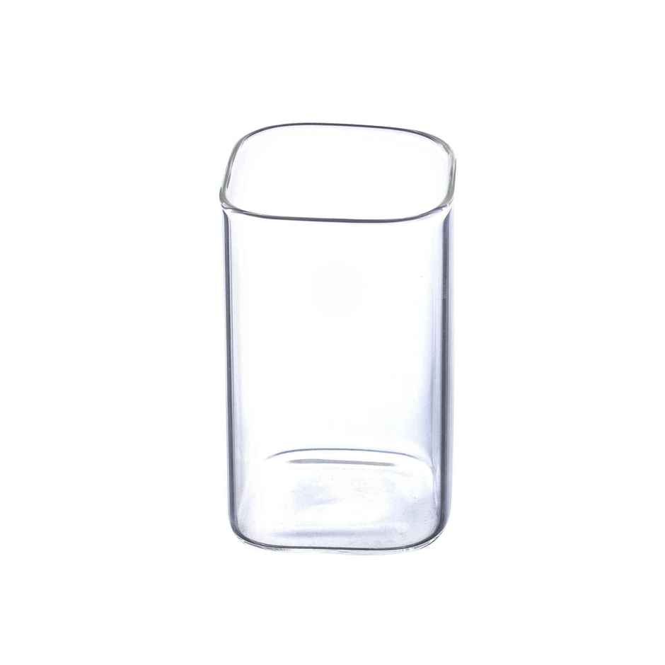 Sanjeev Kapoor Amsterdam High Borosilicate Square Glass 280 ml - Set Of 6 pcs