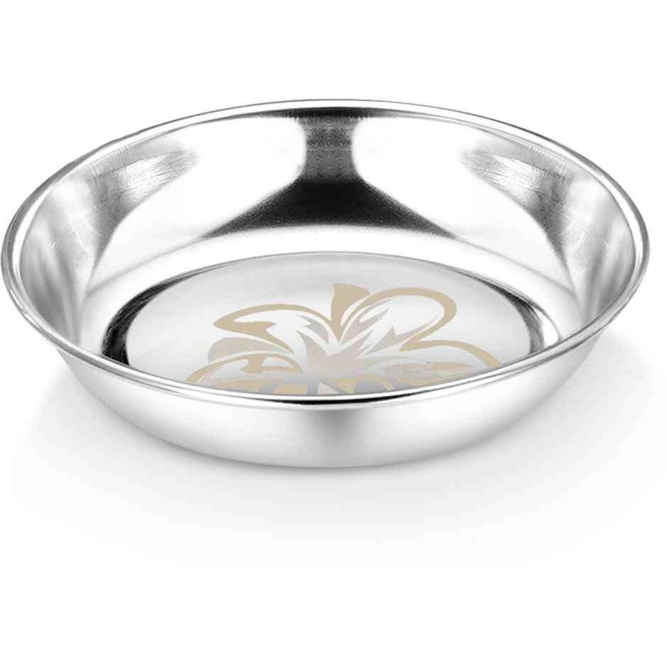 Classic Essentials Heavy Gauge Stainless Steel Permanent Laser Design Glory 42 Pieces Dinner Set