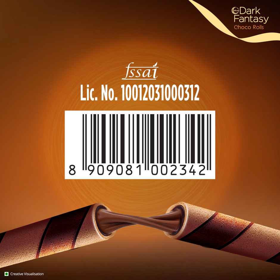 Sunfeast Dark Fantasy Choco Rolls | Crunchy Wafer Rolls