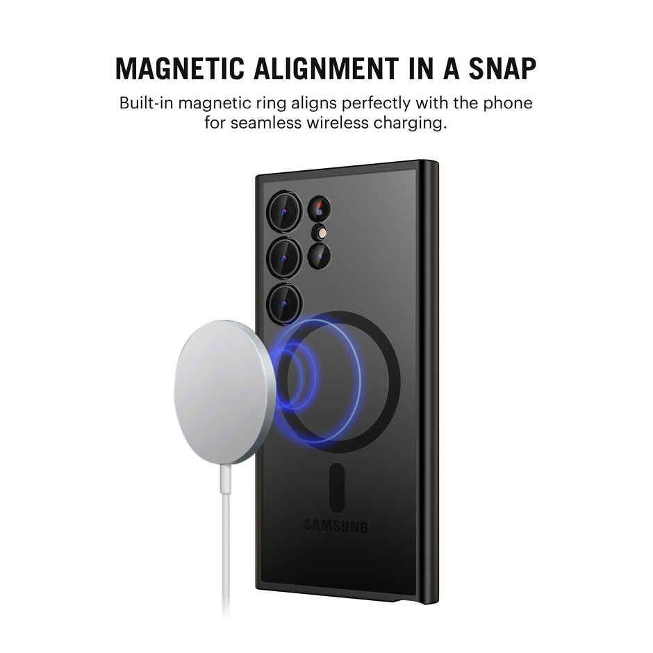 DailyObjects Black Nimbus Magnetic Phone Case Cover For Samsung Galaxy S24 Ultra