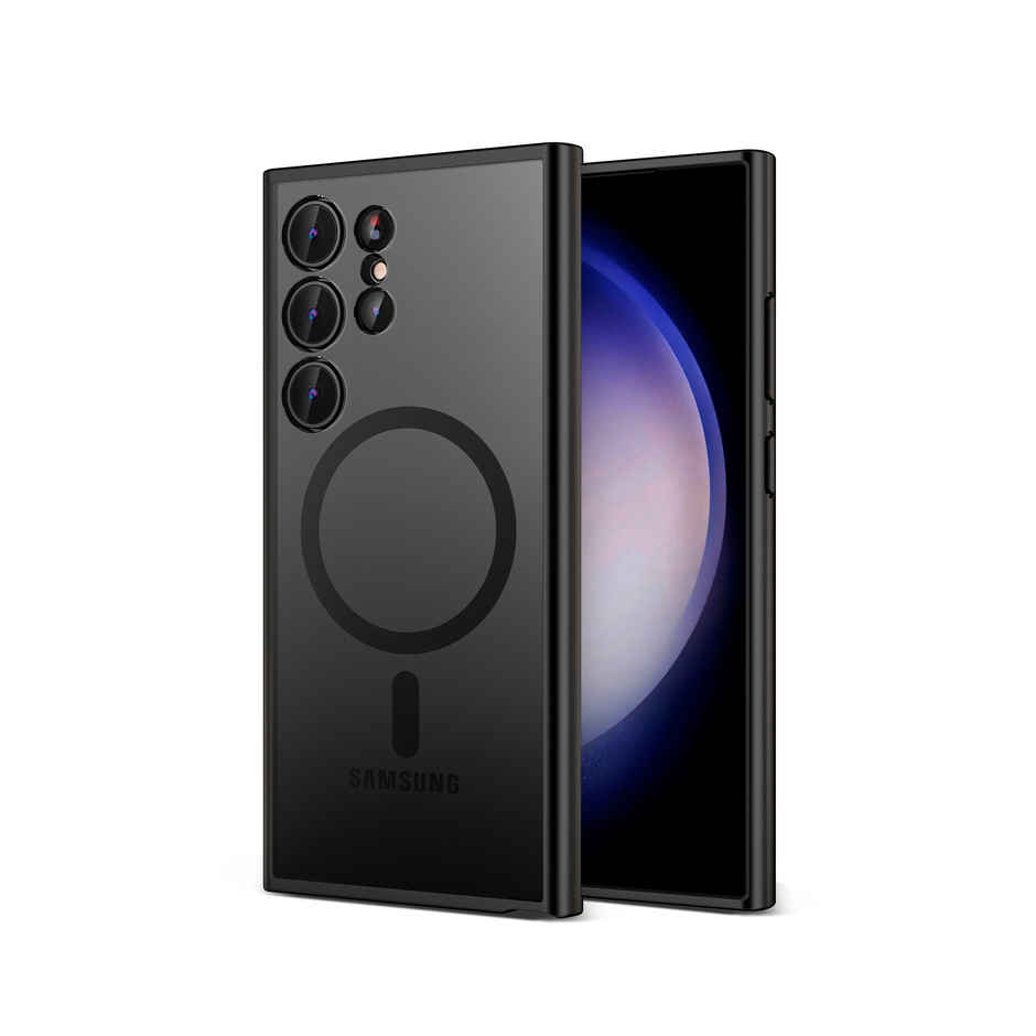 DailyObjects Black Nimbus Magnetic Phone Case Cover For Samsung Galaxy S24 Ultra