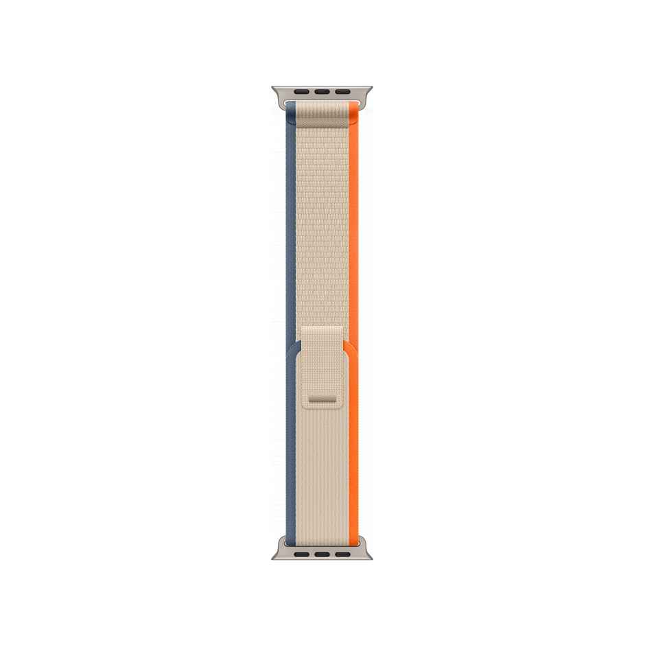 DailyObjects (42/44/45/46/49/Series10 46mm) Orange-Beige Pull Tab Nylon Weave WatchBand